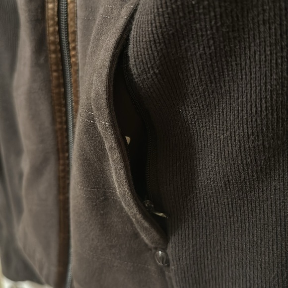 Lululemon cocoa brown cooled zip up sweater - Picture 6 of 6